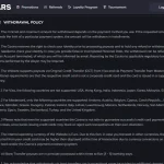 current official Vegastars withdrawal and payment terms