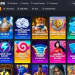 the Vegastars Australia pokies lobby and its filters